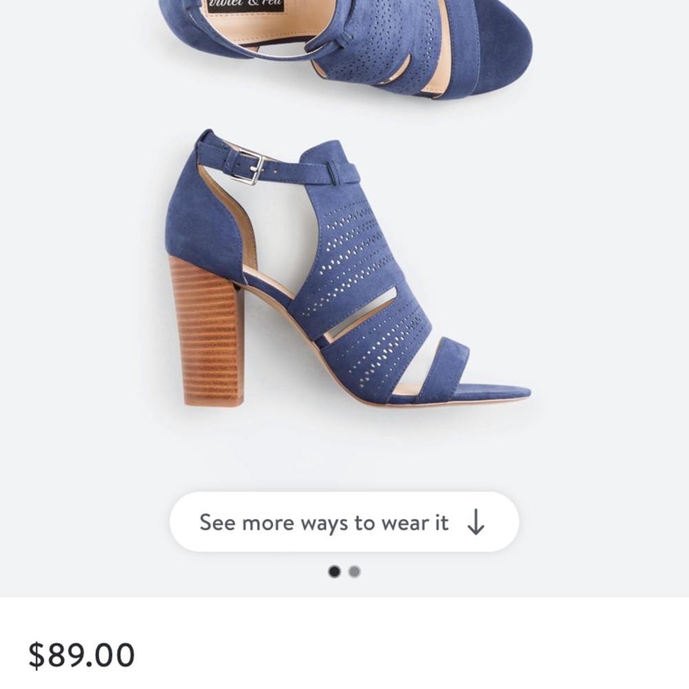 Violet & Red Blue Heel